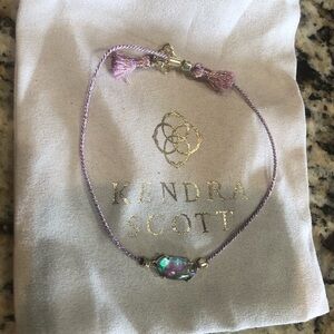Kendra Scott Everlyne bracelet in lilac abalone - gold hardware - Lilac string